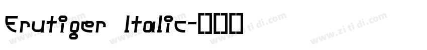 Frutiger ltalic字体转换